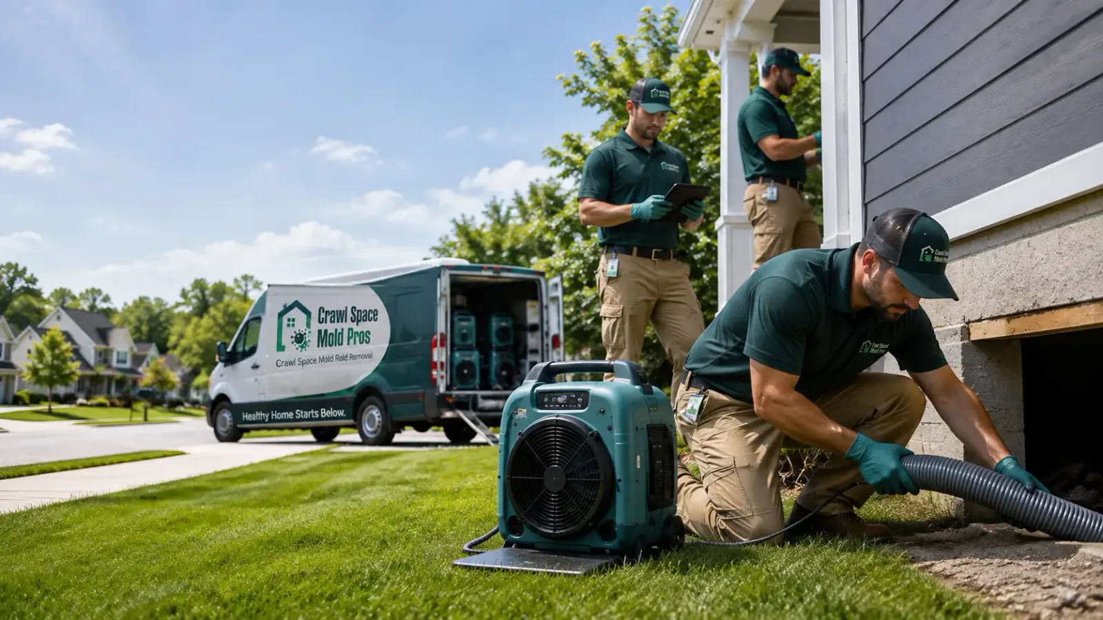 Crawl Space Mold Removal in Whitewood, SD